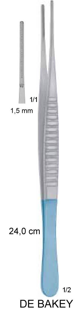 DE BAKEY TİTANYUM ATROMAT PENSET 1,5MM 24CM